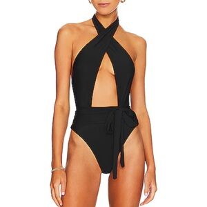 NWT PQ Alex One Piece in Midnight Black